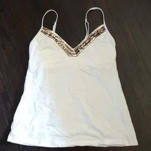Ladies sequined tank top